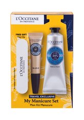 L´Occitane Shea Butter krém na ruce 30 ml + olej na ruce 7,5 ml + pilník na nehty