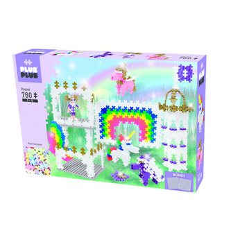 Plus-Plus Pastel 760 ks Hrad s jednorožci
