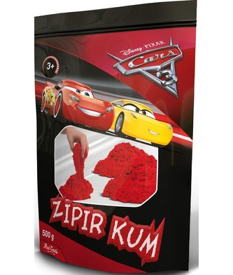 Kinetický písek v sáčku červený Cars 3
