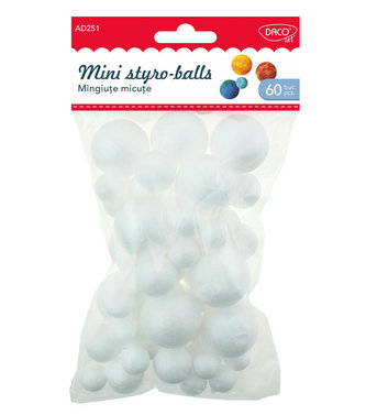 Polystyrenové koule mini /60 ks/