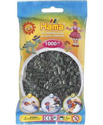 Tmavě zelené korálky - 1000ks MIDI