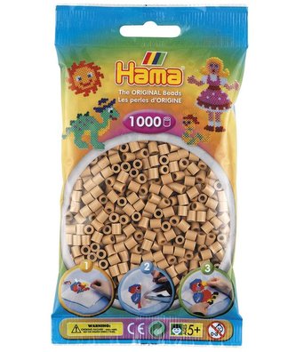Korálky světle hnědé - 1.000 ks MIDI
