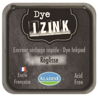 Razítkovací inkoust IZINK DYE - černá/ 8x8 cm