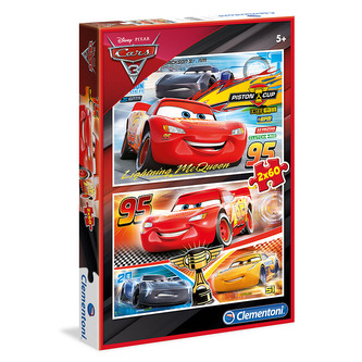 Puzzle Supercolor Cars/2x60 dílků