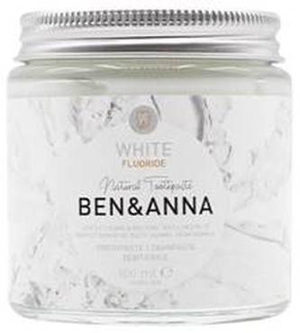 BEN & ANNA Zubní pasta bílá s fluoridem, 100 ml