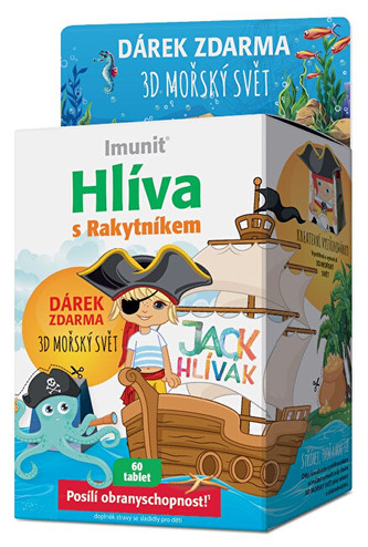 Simply You Hlíva JACK HLÍVÁK pro děti 60 tablet +3D mořský svět Simply You Hlíva JACK HLÍVÁK pro děti 60 tablet +3D mořský svět