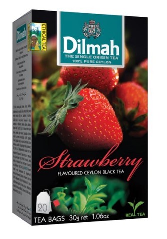 Černý čaj, 20x1,5g, DILMAH, jahody Černý čaj, 20x1,5g, DILMAH, jahody
