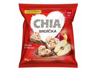 Semix Chia srdíčka ovesná s jablkem 50g