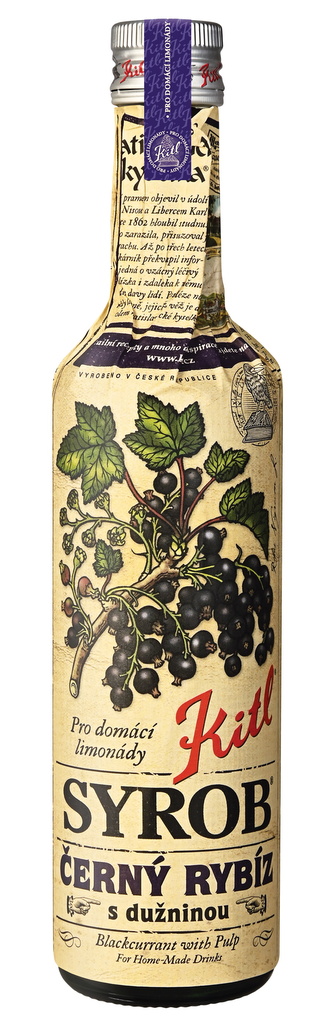 Kitl Kitl Syrob Černý rybíz 500 ml - sirup pro přípravu domácích limonád Kitl Kitl Syrob Černý rybíz 500 ml - sirup pro přípravu domácích limonád