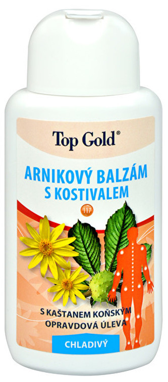 Chemek TopGold - Arnikový balzám s kostivalem - chladivý 200 ml