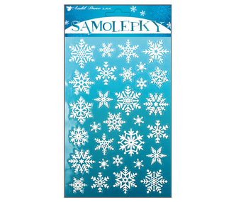 Samolepky se sněhovým efektem vločky