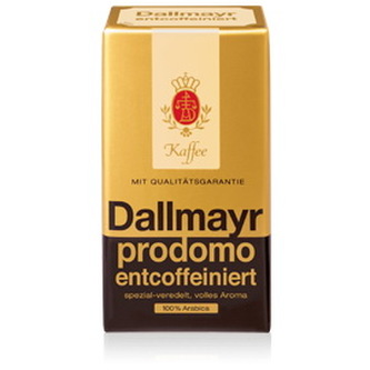 Dallmayr prodomo entcoffeiniert (bez kofeinu), zrnková káva, 500g Dallmayr prodomo entcoffeiniert (bez kofeinu), zrnková káva, 500g