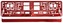 Podložka pod SPZ RED metallic