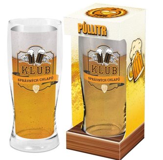 Půllitr Klub správných chlapů - Máme rádi pivo