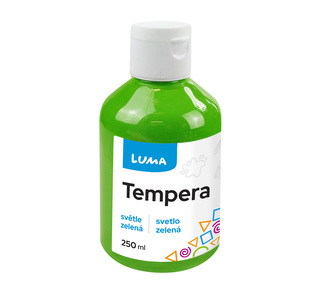 Barvy temperové LUMA 250ml zelená světle Barvy temperové LUMA 250ml zelená světle