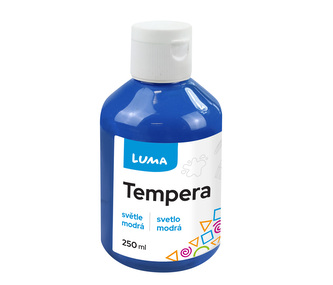 Barvy temperové LUMA 250ml modrá světle Barvy temperové LUMA 250ml modrá světle