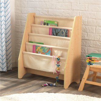 KidKraft Knihovna s lákovými policemi přírodní