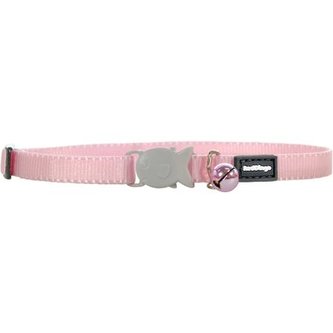 Obojek pro koťata RD 8 mm x 16-26 cm - Sv.Růžová