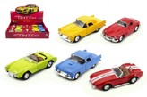 Auto sportovní plast/kov 13cm na zpětné natažení, mix druhů, 1 ks