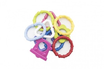 Řetěz/zábrana tvary plast 6cm 15ks v krabičce 12,5x16cm 0m+