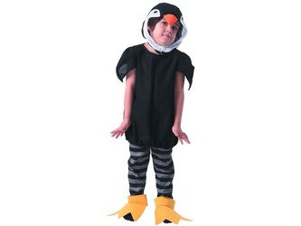Šaty na karneval - tučňák, 92 - 104 cm