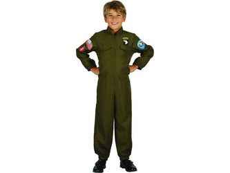 Šaty na karneval - vojenský pilot,  110 - 120 cm