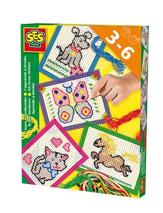 SES Vyšívací souprava s barevnými předlohami SES Vyšívací souprava s barevnými předlohami