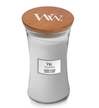 WoodWick svíčka - Lavender & Cedar