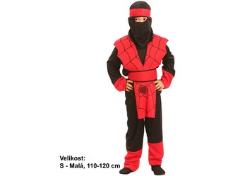 Kostým na karneval - Ninja pavouk, 110-120 cm