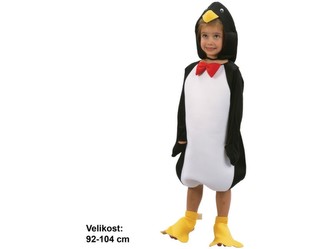 Šaty na karneval - Tučňák, 92 -104 cm