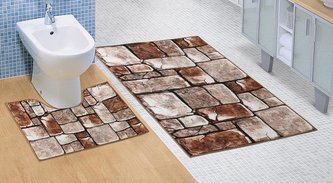 3D tisk  sada - kamenná dlažba - sada 60x100, 60x50 cm