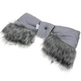 Rukávník na kočárek 2v1 New Baby s kožešinkou grey
