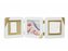 Gold Dipped Frame Double White