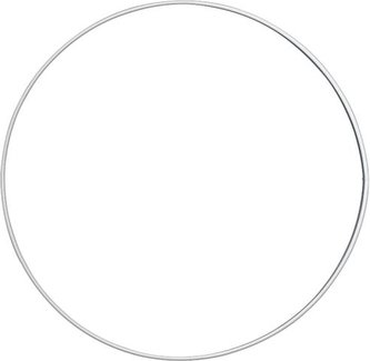 Drátěný kroužek bílý O 20 cm