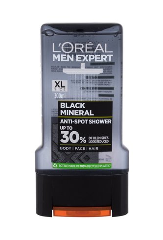 L´Oréal Paris Men Expert Sprchový gel Black Mineral 300 ml Anti-Spot pro muže
