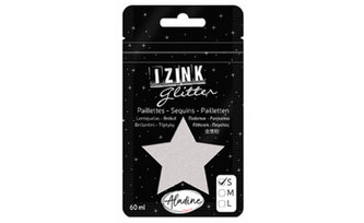 Třpytky IZINK Glitter velikost S - perleťová, 60 ml