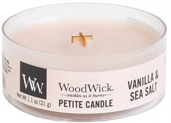 WoodWick Petite Candle Vanilla & Sea Salt 31g