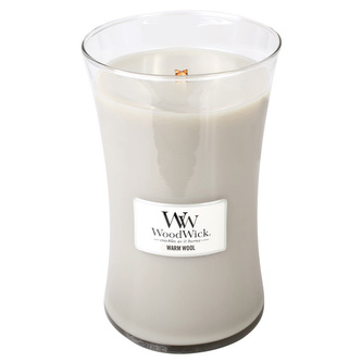 WoodWick oválná váza Warm wool 609,5g