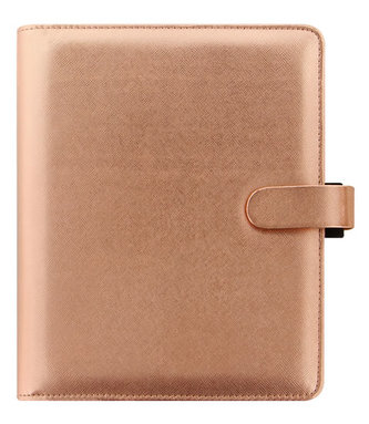 FILOFAX Saffiano Metallic Rose Gold A5