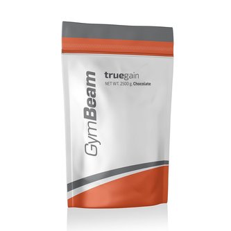 Gainer True Gain - GymBeam - jahoda - 2500 g
