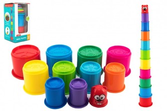 Kubus pyramida skládanka kulatá plast Kubus pyramida skládanka kulatá plast