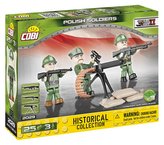 Stavebnice COBI - 3 figurky s doplňky Polská armáda, 25 kostek