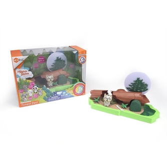 HEXBUG Lil Nature Babies - Vlk Waya a lesní doupě, velký set