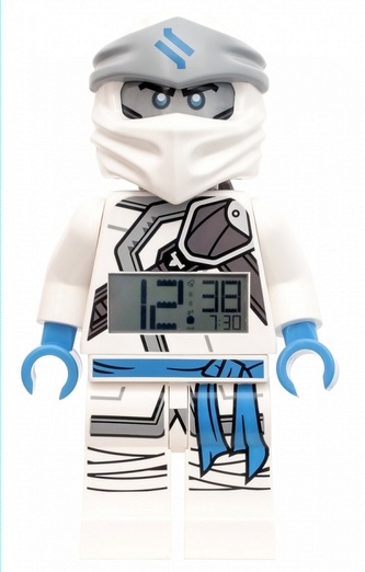 LEGO Ninjago Zane - hodiny s budíkem
