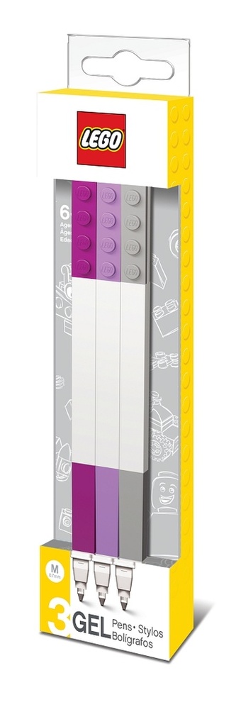 LEGO Gelová pera, mix DIF barev - 3 ks