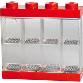 LEGO sběratelská skříňka na 8 minifigurek Red