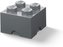 LEGO úložný box 4 Dark Grey
