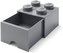 LEGO úložný box 4 s šuplíkem Dark Grey