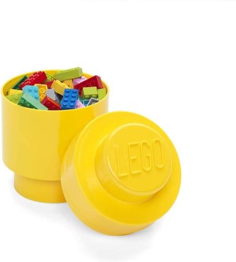 LEGO úložný box kulatý 123 x 183 mm Yellow