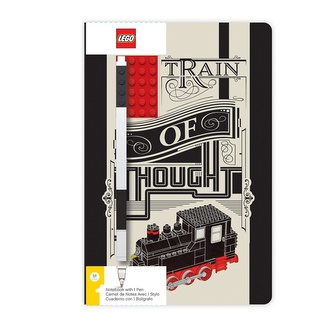 LEGO Stationery Zápisník A5 s černým perem - Train of Thought